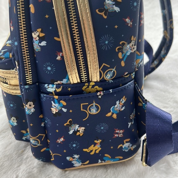 Disney 50th Anniversary Loungefly Mini Backpack - Picture 12 of 13